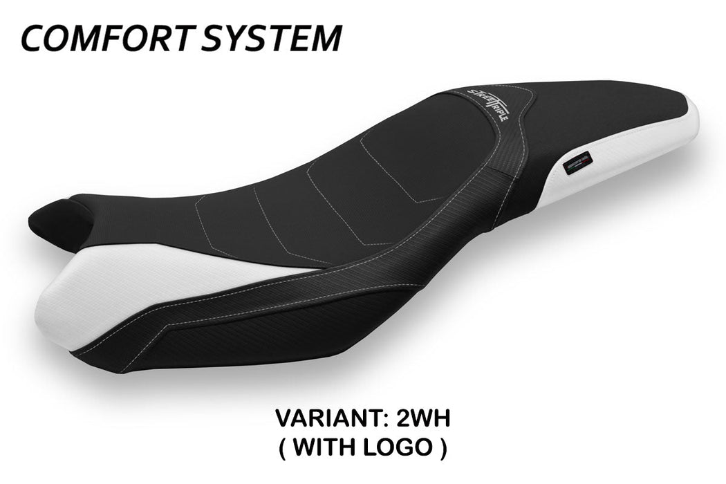 Triumph Street Triple 675 2013-2016 Seat Cover Tappezzeria Italia Comfort in White