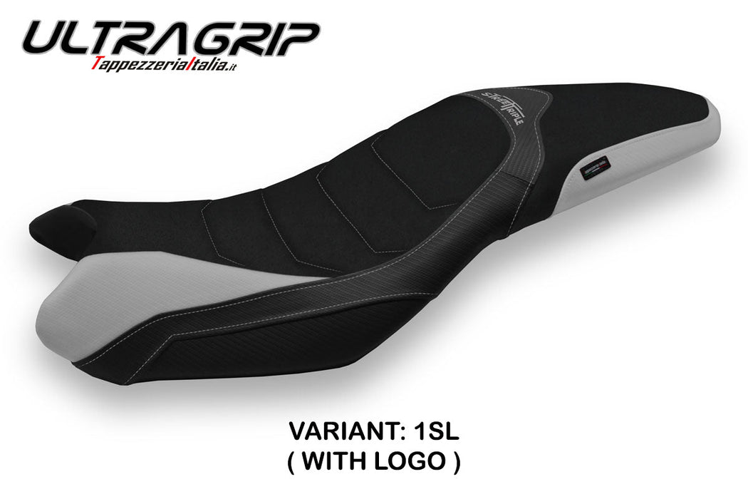 Triumph Street Triple 675 2013-2016 Seat Cover Tappezzeria Italia Ultragrip in Silver