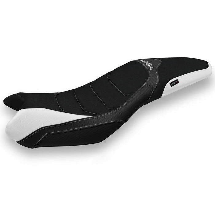 Triumph Street Triple 675 2013-2016 Seat Cover Tappezzeria Italia Ultragrip in White