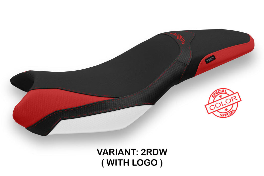 Triumph Street Triple 675 2013-2016 Seat Cover Tappezzeria Italia in Red White and Black