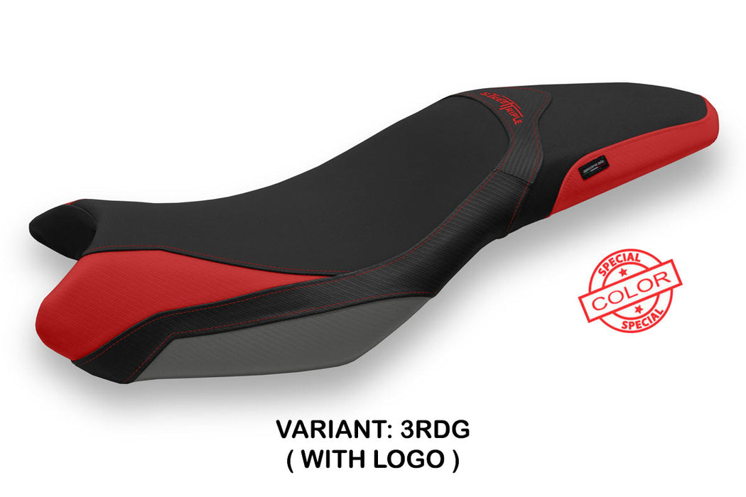 Triumph Street Triple 675 2013-2016 Seat Cover Tappezzeria Italia in Red Grey and Black