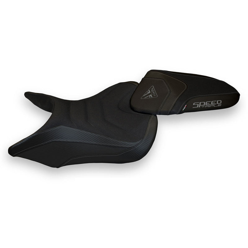 Triumph Speed Triple 2016-2021 Seat Cover Tappezzeria Italia Ultragrip in Black