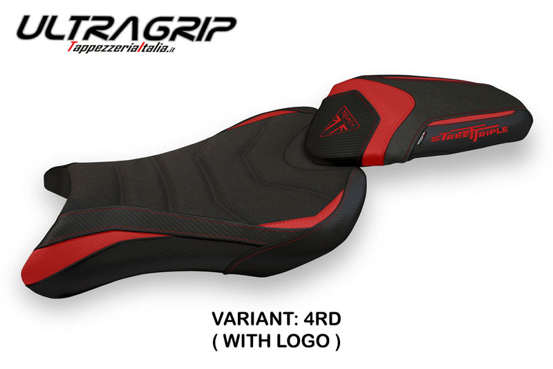 Triumph Street Triple 765 2017-2022 Seat Cover Tappezzeria Italia Ultragrip in Red