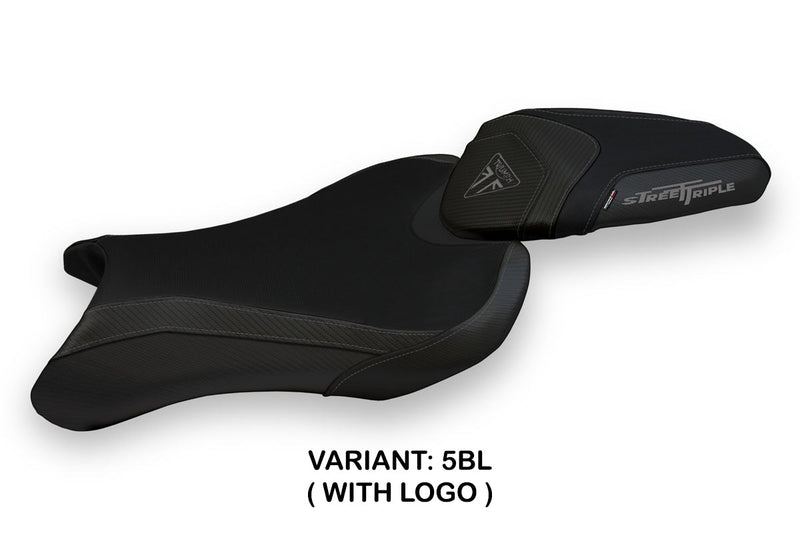 Triumph Street Triple 765 2017-2022 Seat Cover Tappezzeria Italia in Black