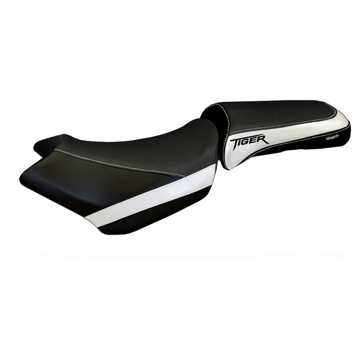 Triumph Tiger 1200 2011-2021 Seat Cover Tappezzeria Italia in White Black
