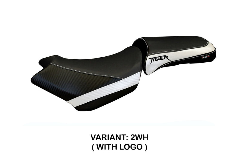 Triumph Tiger 1200 2011-2021 Seat Cover Tappezzeria Italia in White Black