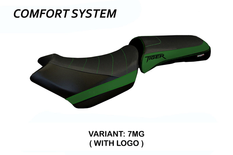 Triumph Tiger 1200 2011-2021 Seat Cover Tappezzeria Italia Comfort in Green