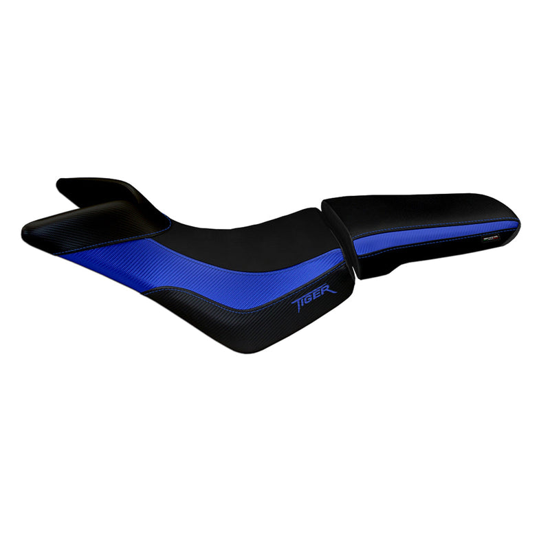Triumph Tiger 800 800XC 2010-2020 Seat Cover Tappezzeria Italia in Blue and Black