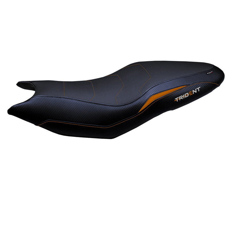 Triumph Trident 660 2021-2024 Seat Cover Tappezzeria Italia Comfort in Orange and Black