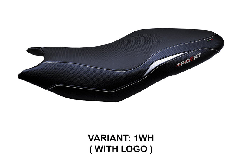 Triumph Trident 660 2021-2024 Seat Cover Tappezzeria Italia in White Black