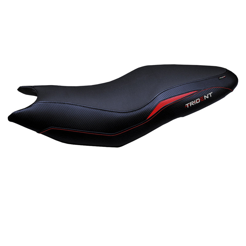 Triumph Trident 660 2021-2024 Seat Cover Tappezzeria Italia in Red and Black