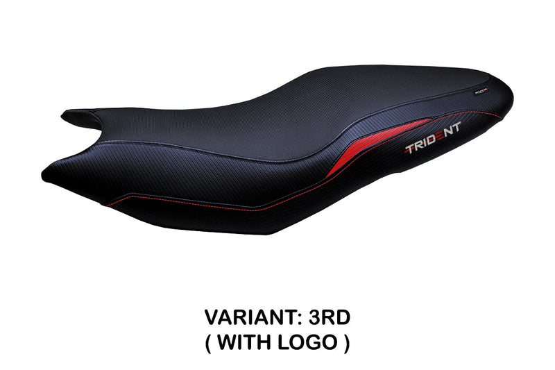 Triumph Trident 660 2021-2024 Seat Cover Tappezzeria Italia in Red and Black