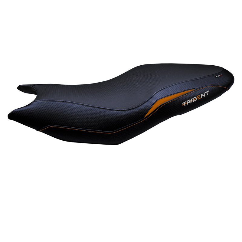 Triumph Trident 660 2021-2024 Seat Cover Tappezzeria Italia in Orange and Black