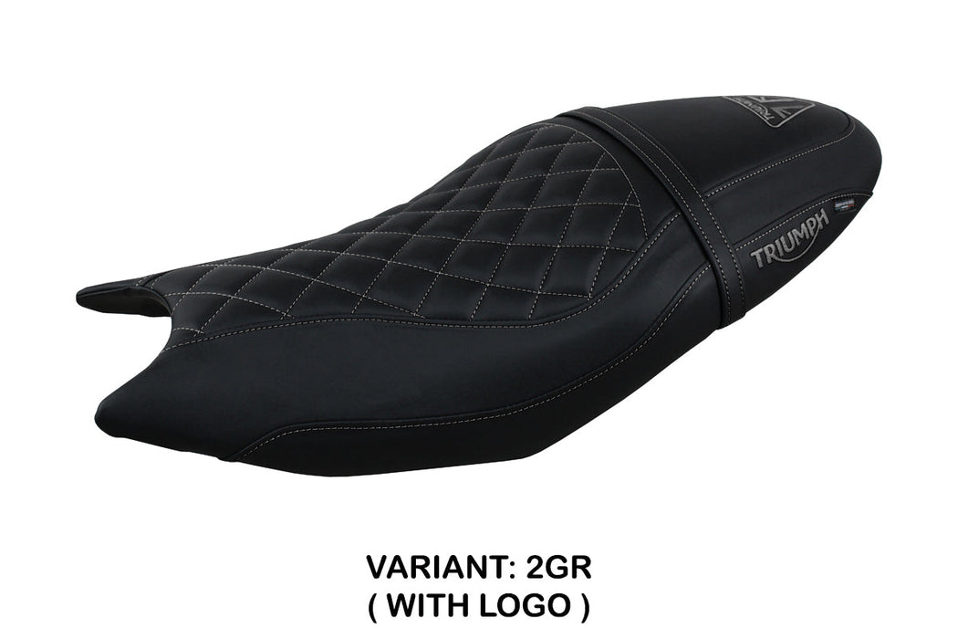 Triumph Trident 660 2021-2024 Seat Cover Tappezzeria Italia in Black Grey Diamond
