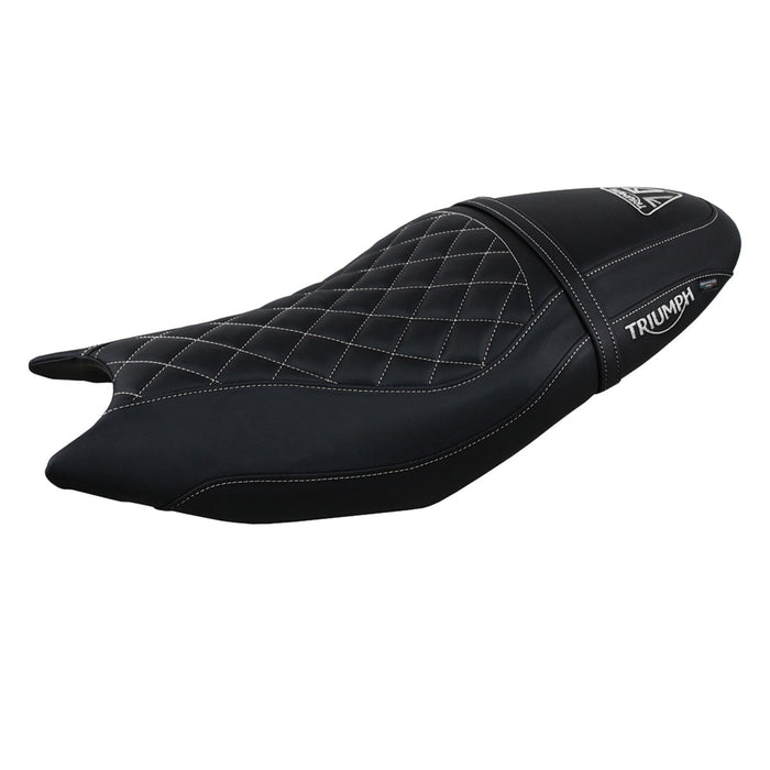 Triumph Trident 660 2021-2024 Seat Cover Tappezzeria Italia Comfort in Black and White