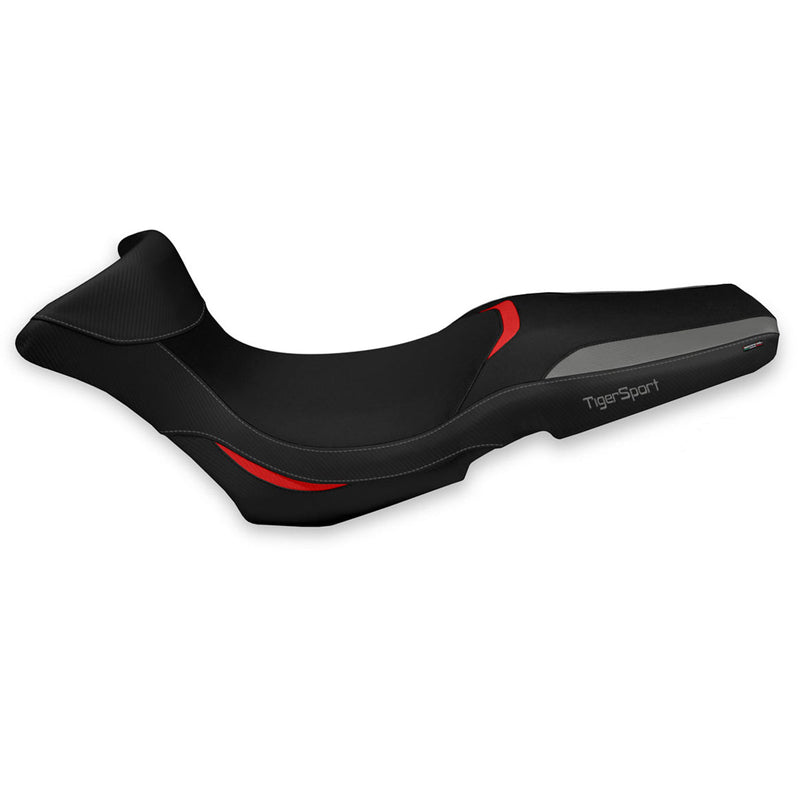 Triumph Tiger 1050 Sport 2013-2020 Seat Cover Tappezzeria Comfort in Grey and Red