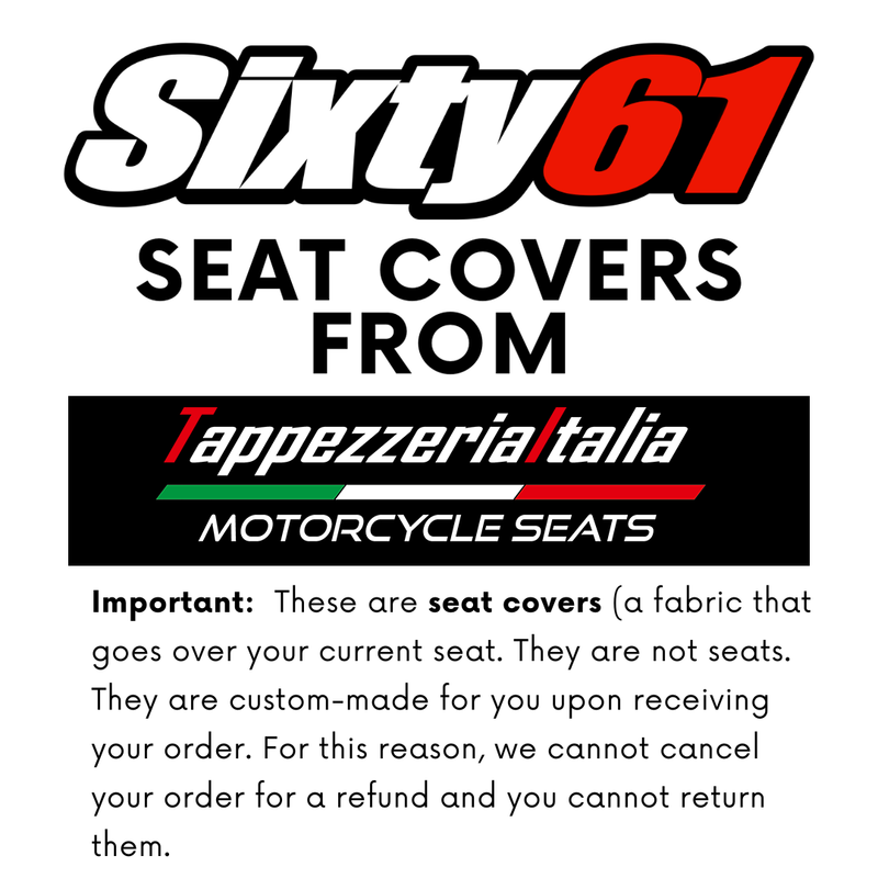 Ducati Panigale V4 2025 Passenger Seat Cover Tappezzeria Black