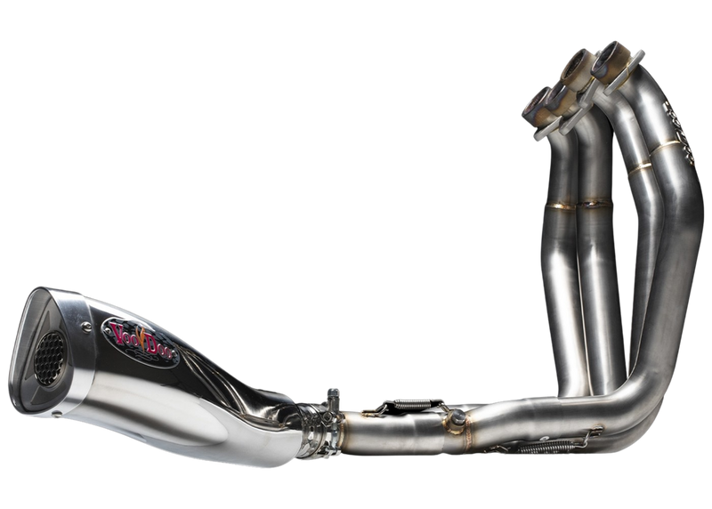 Suzuki Hayabusa Exhaust 1999-2024, 4:1 Full System, Mojo in Polished by Voodoo