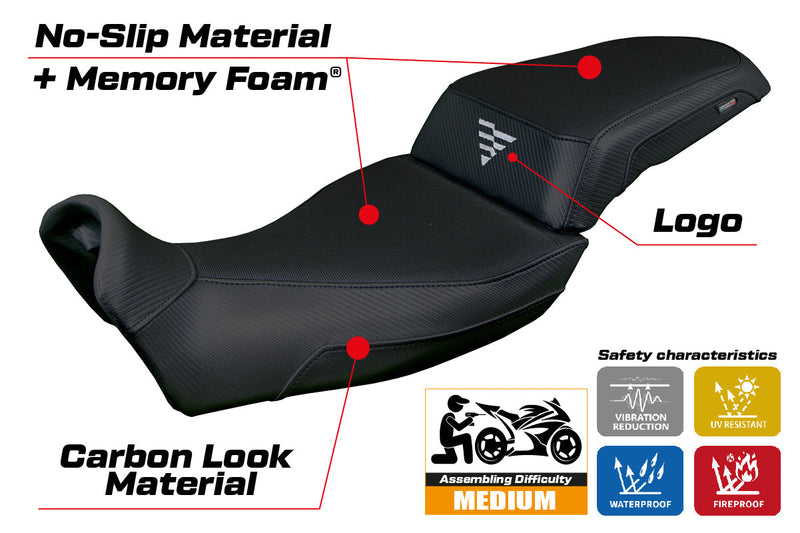 Voge Valico 525 DS DSX 2023 2024 Seat Cover Tappezzeria Comfort Black