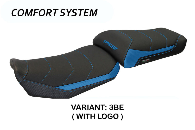 Yamaha Tracer 900 2015-2017 Seat Cover Tappezzeria Italia Comfort in Blue and Black