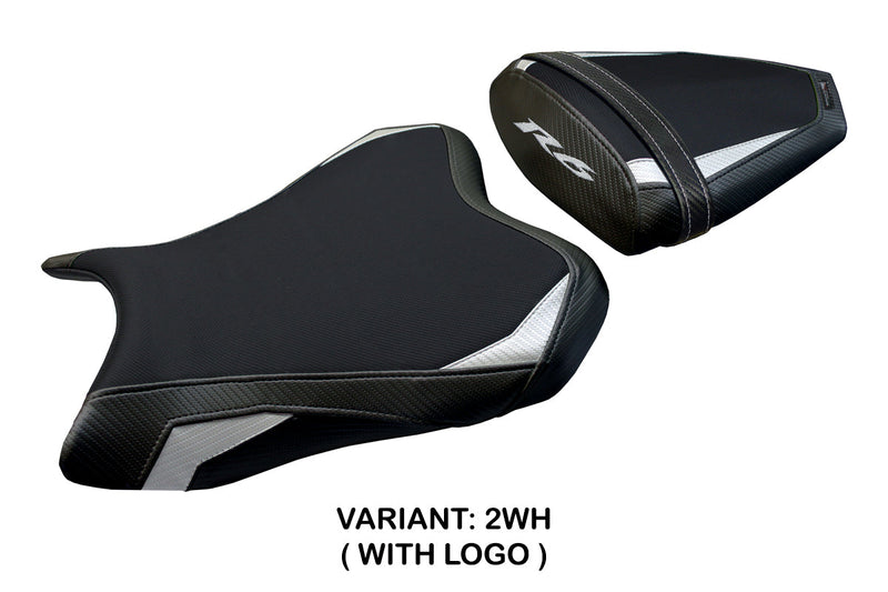 Yamaha YZF R6 2006-2007 Seat Cover Tappezzeria Italia in White and Black