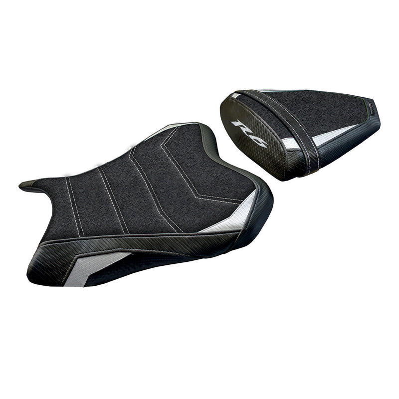 Yamaha YZF R6 2006-2007 Seat Cover Tappezzeria Italia Ultragrip in White and Black