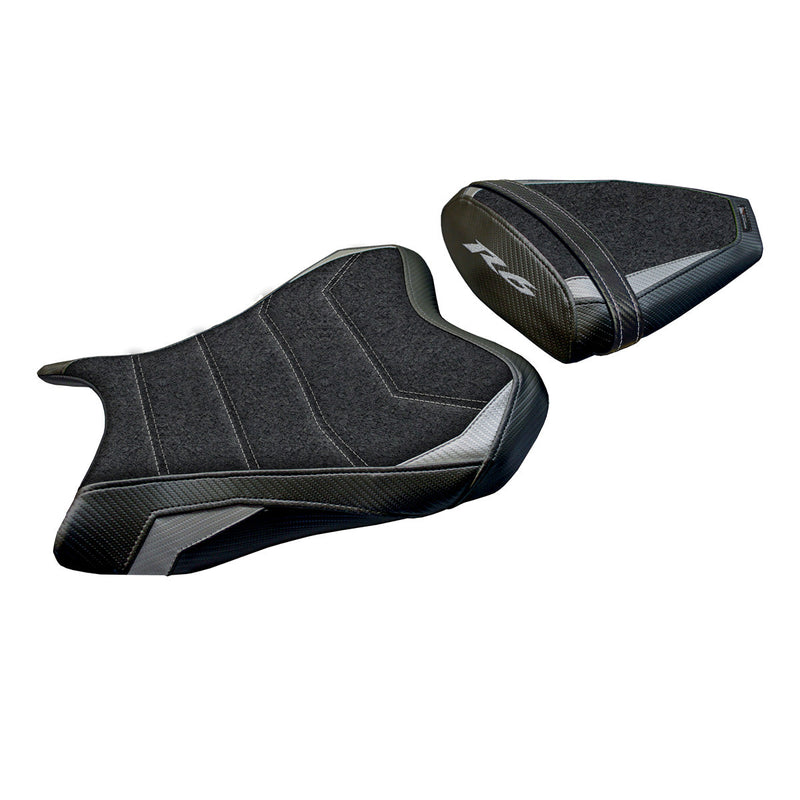Yamaha YZF R6 2006-2007 Seat Cover Tappezzeria Italia Ultragrip in Silver and Black