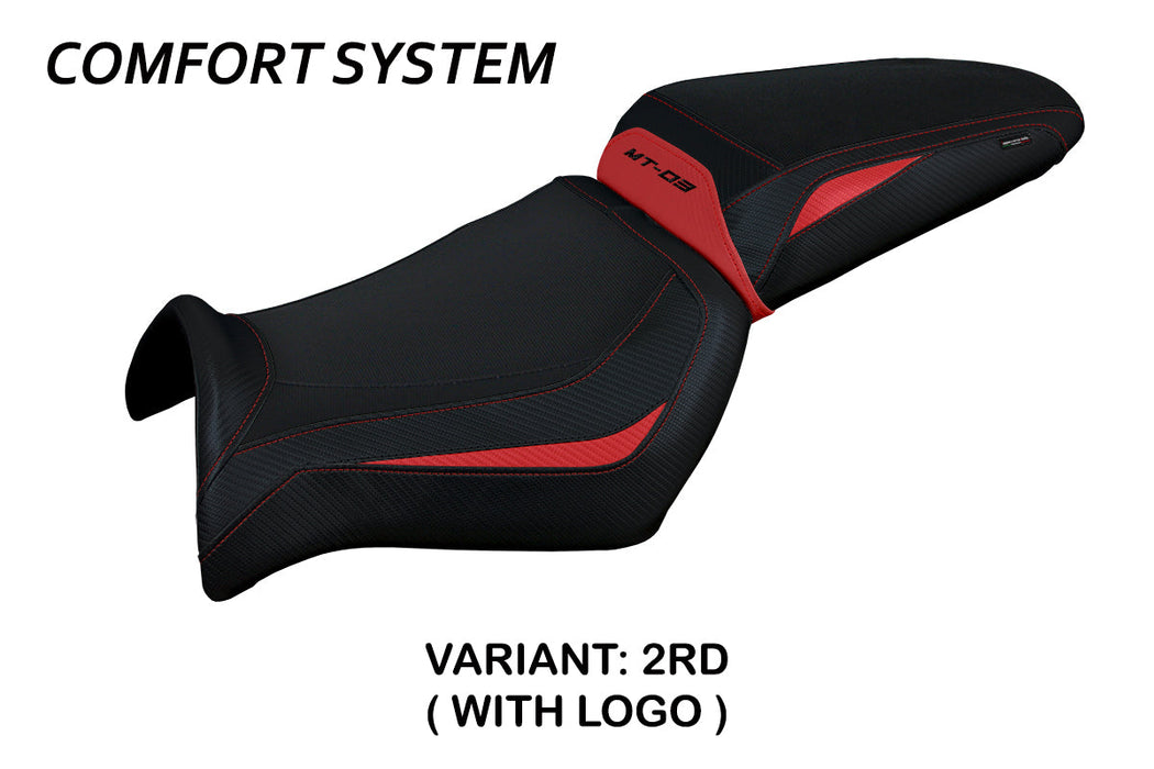 Yamaha MT 03 2006-2014 Seat Cover Tappezzeria Italia Comfort in Red