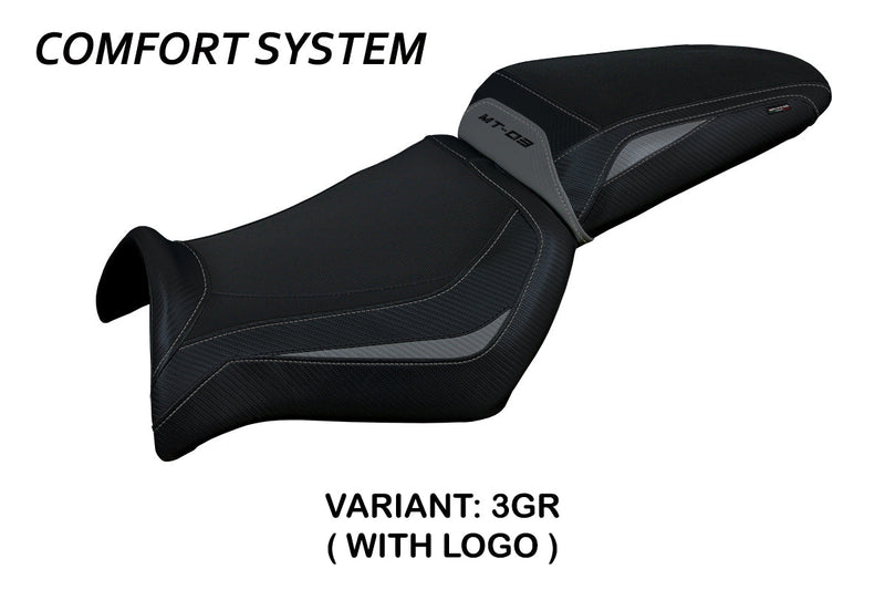 Yamaha MT 03 2006-2014 Seat Cover Tappezzeria Italia Comfort in Grey