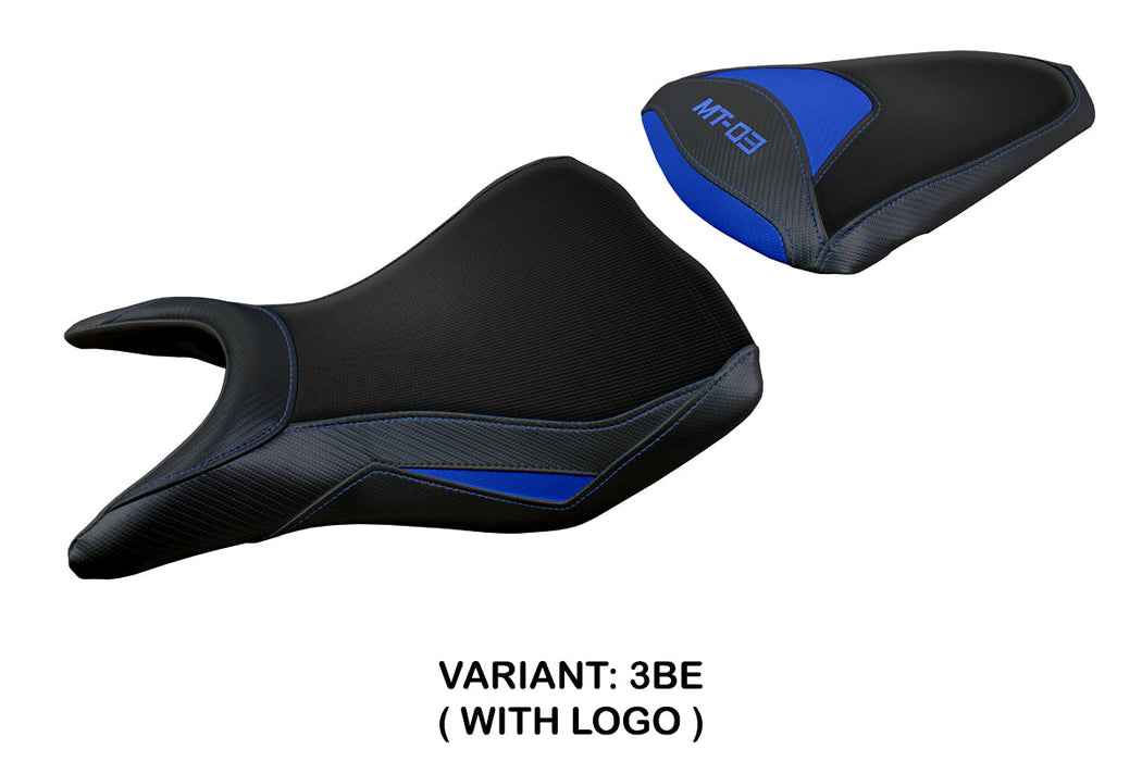 Yamaha MT 03 2020-2024 Seat Cover Tappezzeria Italia in Blue and Black