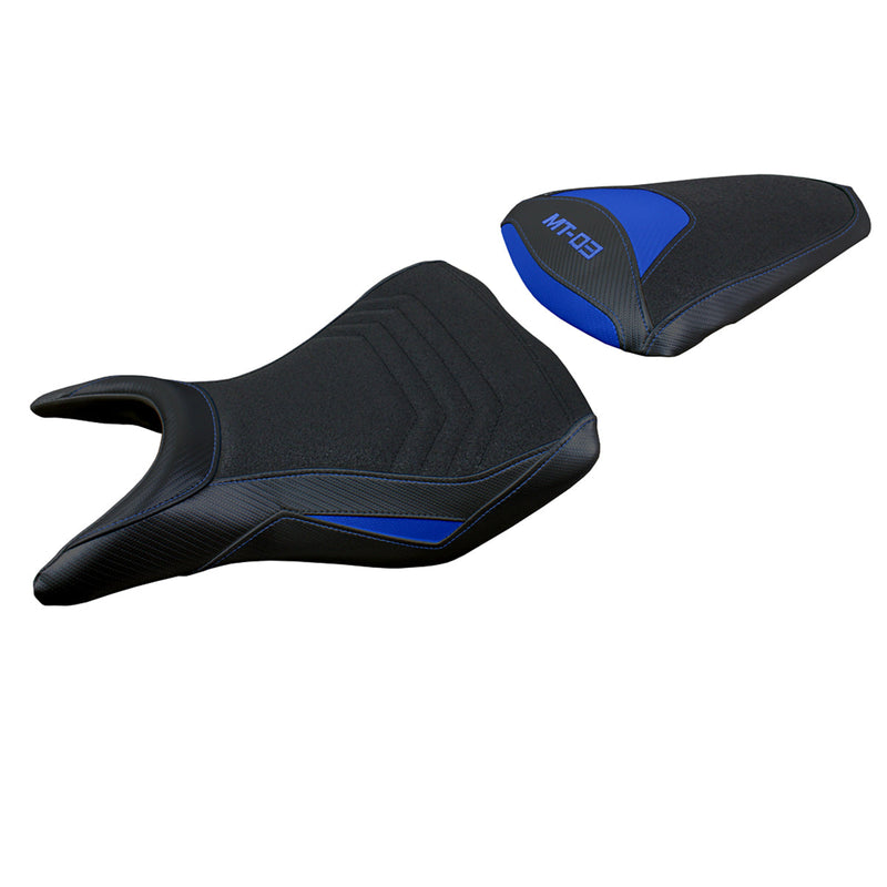 Yamaha MT 03 2020-2024 Seat Cover Tappezzeria Italia Ultragrip in Blue and Black