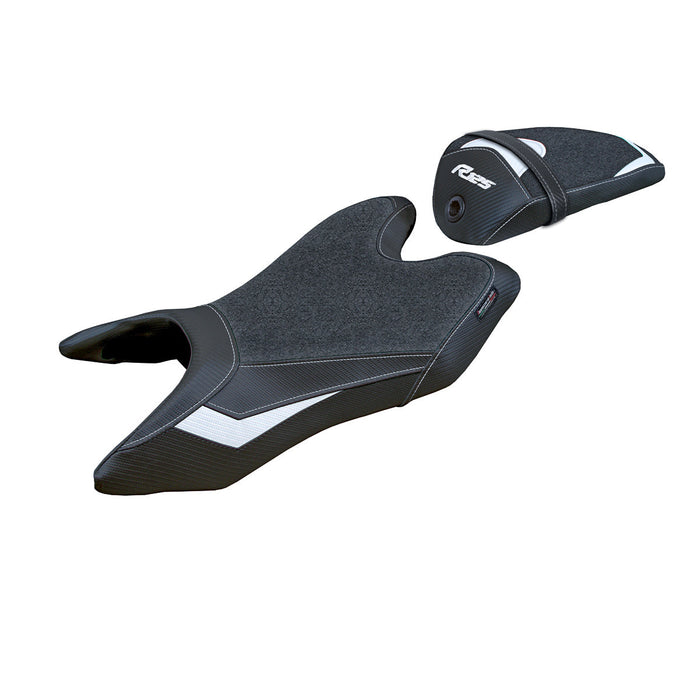 Yamaha YZF R125 2019-2023 Seat Cover Tappezzeria Italia Ultragrip in White