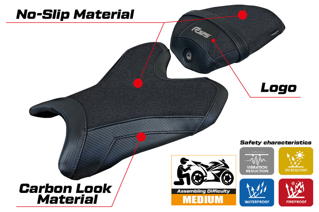 Yamaha R125 2024 Seat Cover Tappezzeria Ultragrip Black