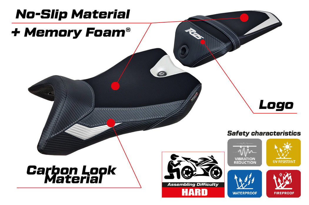 Yamaha YZF R125 2016-2018 Seat Cover Tappezzeria Italia Comfort in Black