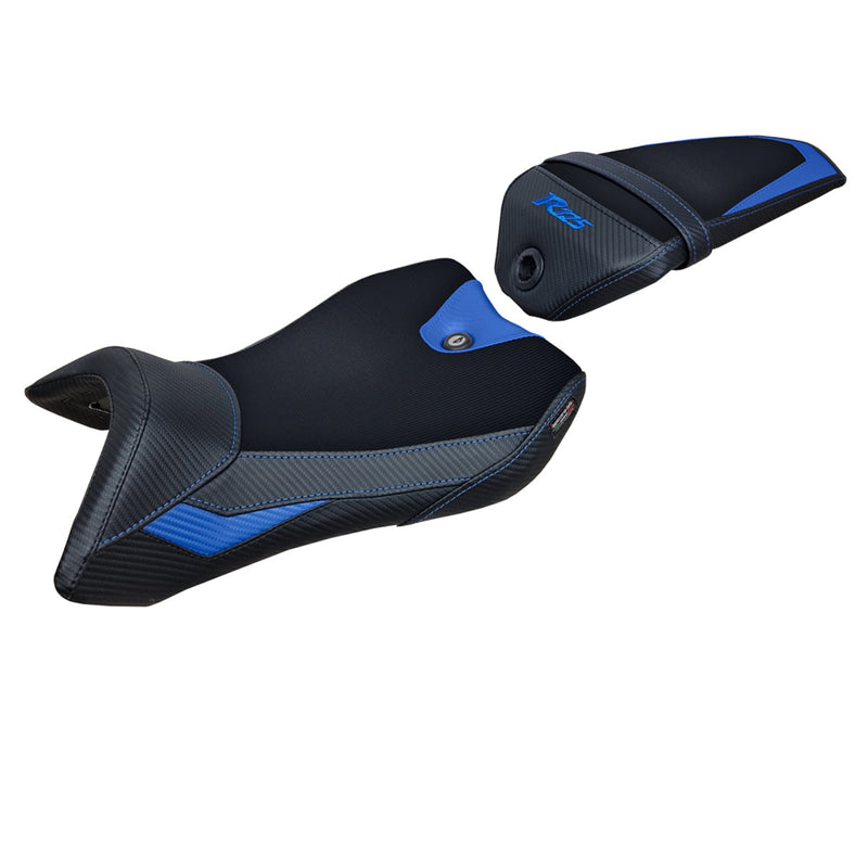 Yamaha YZF R125 2016-2018 Seat Cover Tappezzeria Italia Comfort in Blue and Black