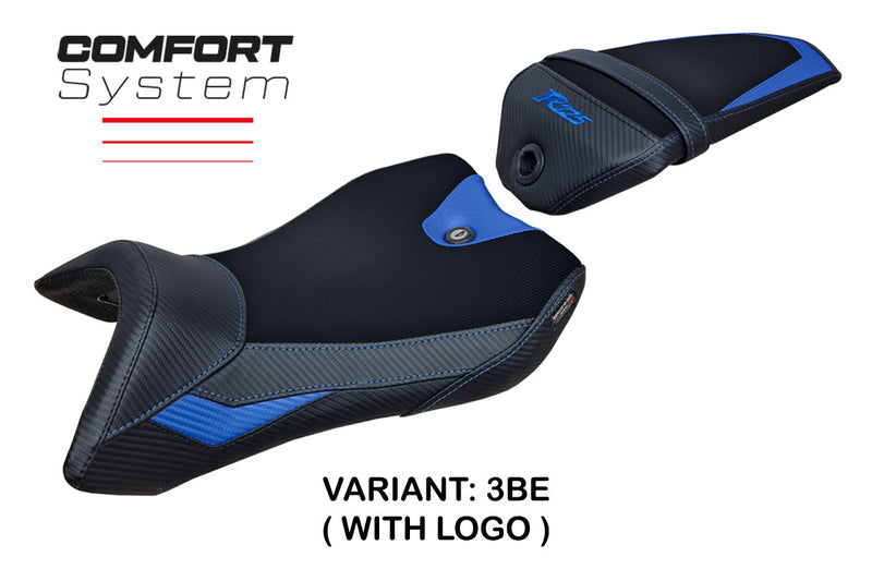 Yamaha YZF R125 2016-2018 Seat Cover Tappezzeria Italia Comfort in Blue and Black