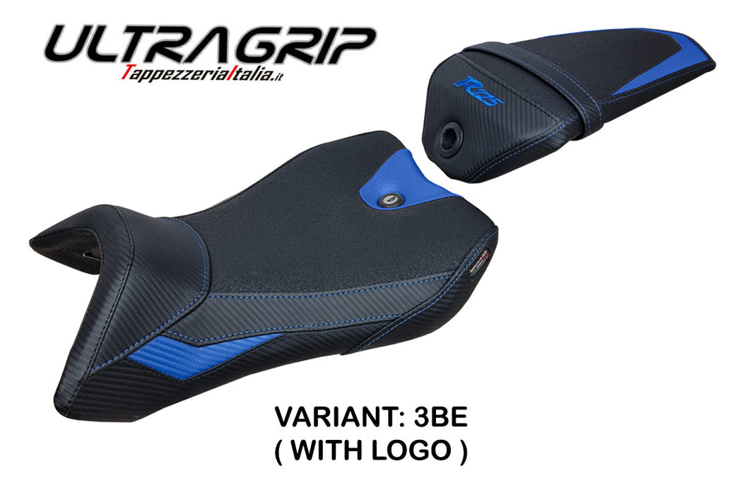 Yamaha YZF R125 2016-2018 Seat Cover Tappezzeria Italia Ultragrip in Blue and Black