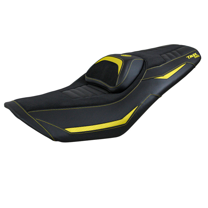 Yamaha T-Max 560 2022-2024 Seat Cover Tappezzeria Italia Comfort in Yellow and Black