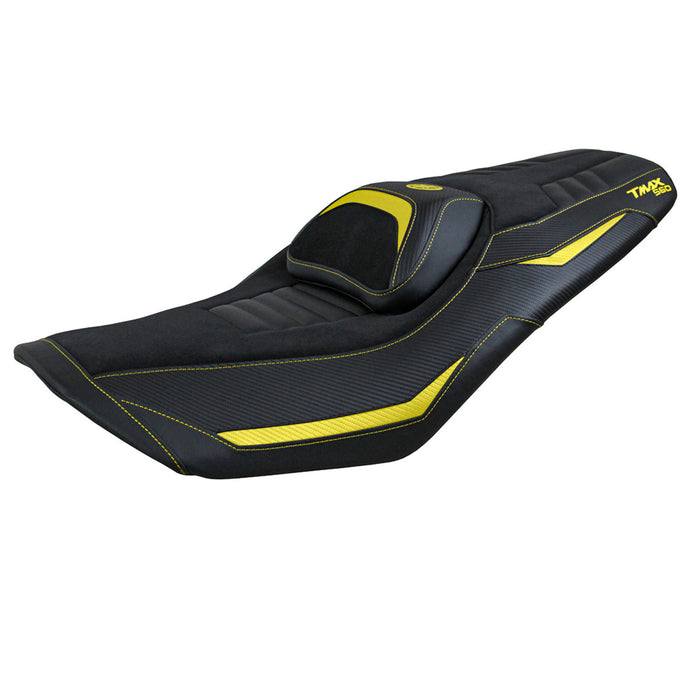 Yamaha T-Max 560 2022-2024 Seat Cover Tappezzeria Italia Comfort in Yellow and Black