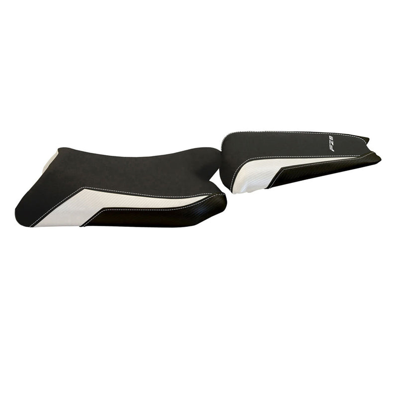 Yamaha FZ8 2010-2016 Seat Cover Tappezzeria Italia in White and Black