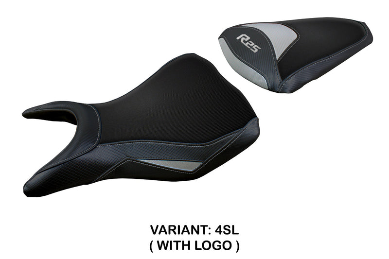 Yamaha YZF R25 2014-2020 Seat Cover Tappezzeria Italia in Silver