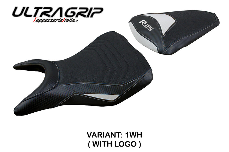 Yamaha YZF R25 2014-2020 Seat Cover Tappezzeria Italia Ultragrip in White