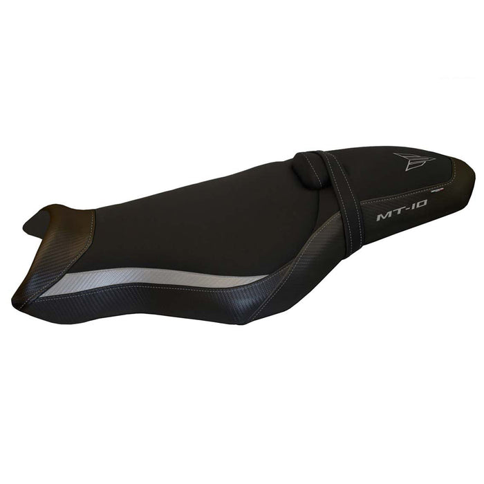 Yamaha MT 10 FZ10 2017-2024 Seat Cover Tappezzeria Italia in Silver and Black