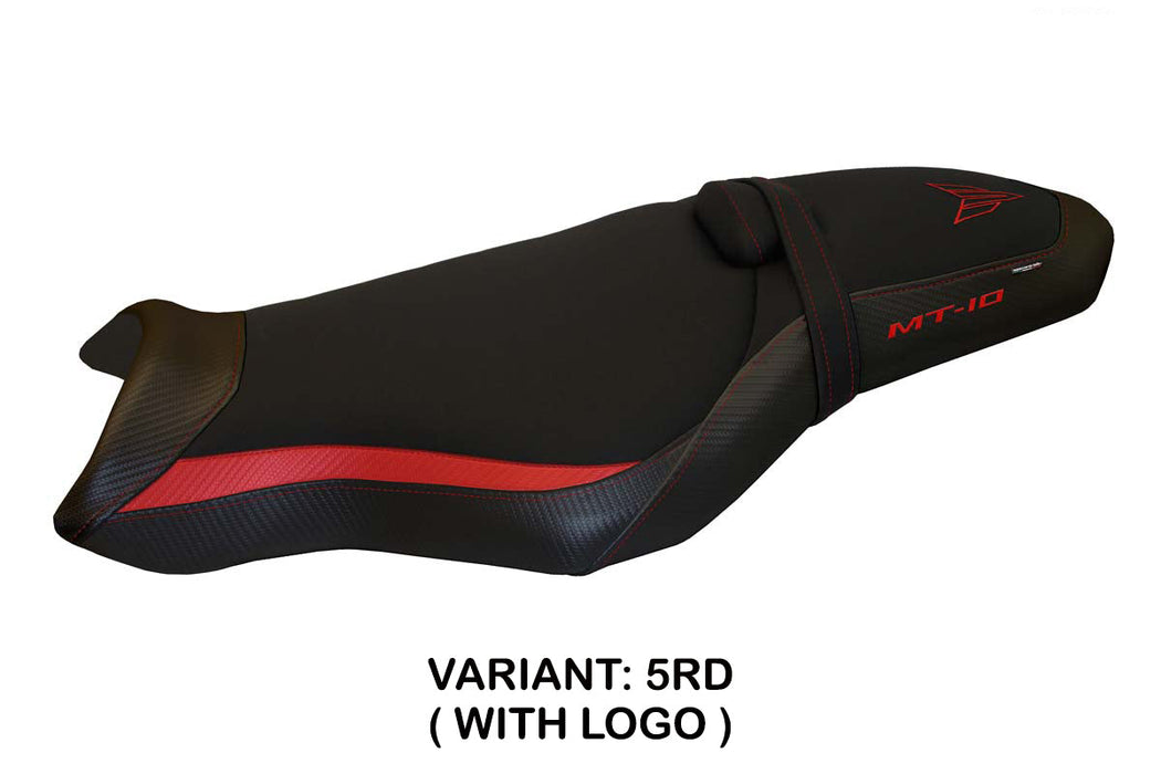 Yamaha MT 10 FZ10 2017-2024 Seat Cover Tappezzeria Italia in Red and Black