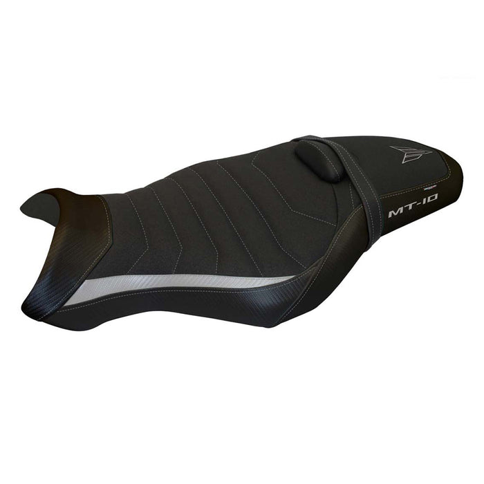 Yamaha MT 10 FZ10 2017-2024 Seat Cover Tappezzeria Italia Ultragrip in Silver