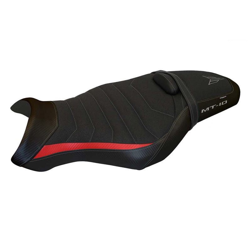 Yamaha MT 10 FZ10 2017-2024 Seat Cover Tappezzeria Italia Ultragrip in Red and Silver