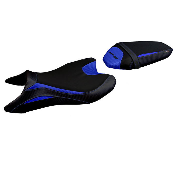 Yamaha MT07 FZ07 2018-2023 Seat Cover Tappezzeria Italia in Blue and Black