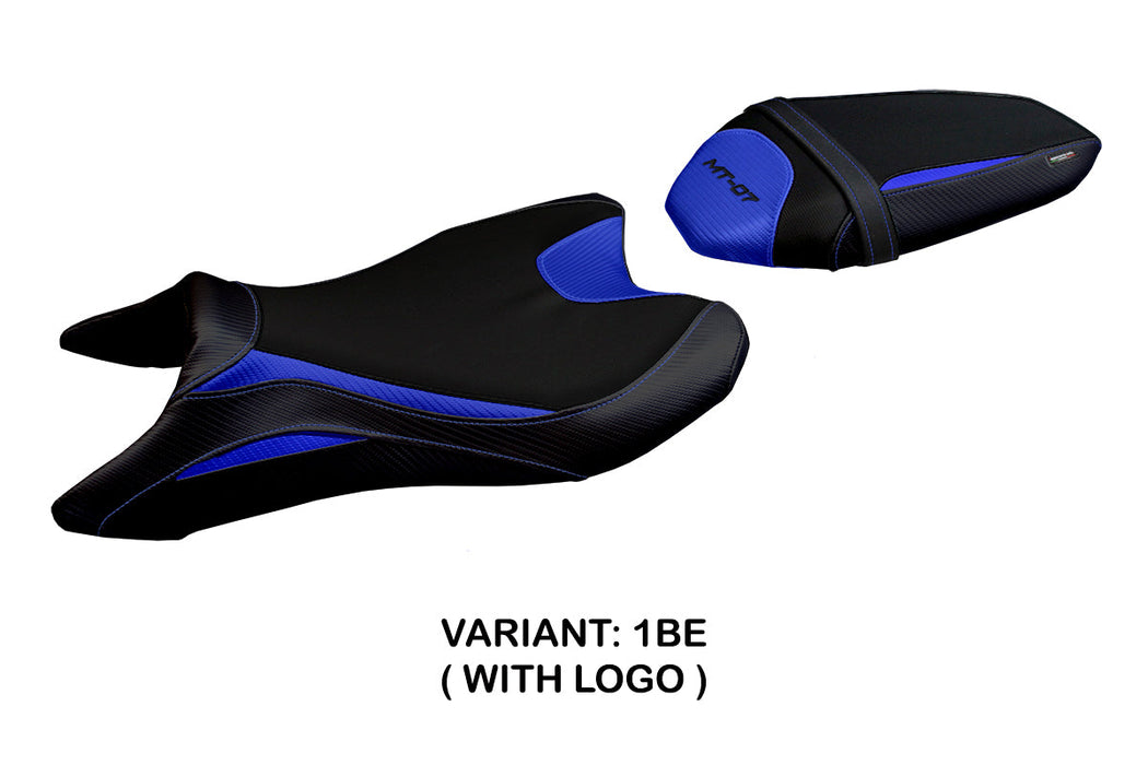 Yamaha MT07 FZ07 2018-2023 Seat Cover Tappezzeria Italia in Blue and Black