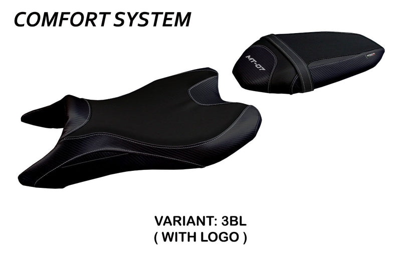 Yamaha MT07 FZ07 2018-2024 Seat Cover Tappezzeria Italia Comfort in Black