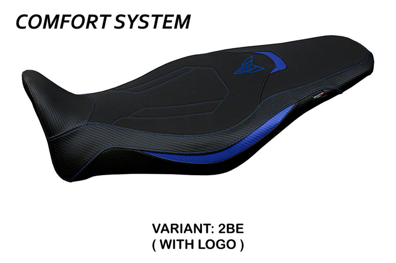 Yamaha MT 09 FZ09 2021-2024 Seat Cover Tappezzeria Italia Comfort in Blue and Black
